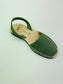 LULU AVARCAS LEATHER SANDAL IN KHAKI