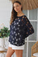 WILLOW CROCHET TOP DEEP NAVY