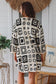 WILLOW CROCHET CARDI IN BLACK AND CREAM
