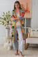 WILLOW LONG CROCHET CARDI IN MULTI COLOURS