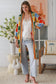 WILLOW LONG CROCHET CARDI IN MULTI COLOURS