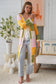 WILLOW LONG CROCHET CARDI IN YELLOW, PINK, CREAM AND GREEN