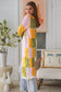 WILLOW LONG CROCHET CARDI IN YELLOW, PINK, CREAM AND GREEN