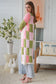 WILLOW LONG CROCHET CARDI IN PINK, CREAM AND GREEN