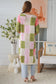 WILLOW LONG CROCHET CARDI IN PINK, CREAM AND GREEN