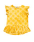 KISSED BY RADICOOL SUNSHINE TIE DYE FRILL TEE