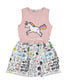 KISSED BY RADICOOL UNICORN DOODLE DRESS