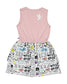KISSED BY RADICOOL UNICORN DOODLE DRESS