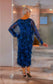 LA STRADA SILK LAYER DRESS IN DARK NAVY FLORAL WITH LONG SLEEVE