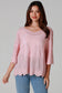 WILLOW COTTON TOP IN PINK COTTON