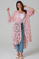 WILLOW CROCHET CARDI IN PINK