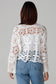 WILLOW THE LABEL CROCHET CARDI IN WHITE