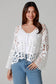 WILLOW THE LABEL CROCHET CARDI IN WHITE