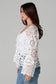 WILLOW THE LABEL CROCHET CARDI IN WHITE