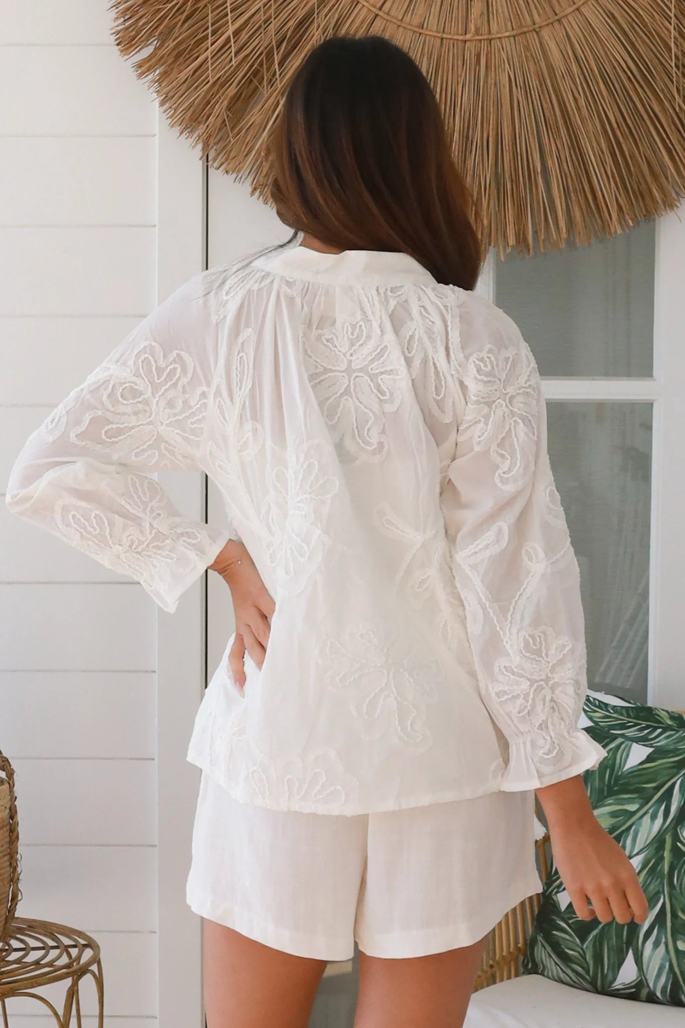 WILLOW COTTON SHIRT IN WHITE