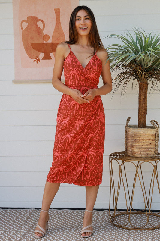 DREAMCATCHER ZOEY SLIP MIDI DRESS