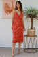 DREAMCATCHER ZOEY SLIP MIDI DRESS