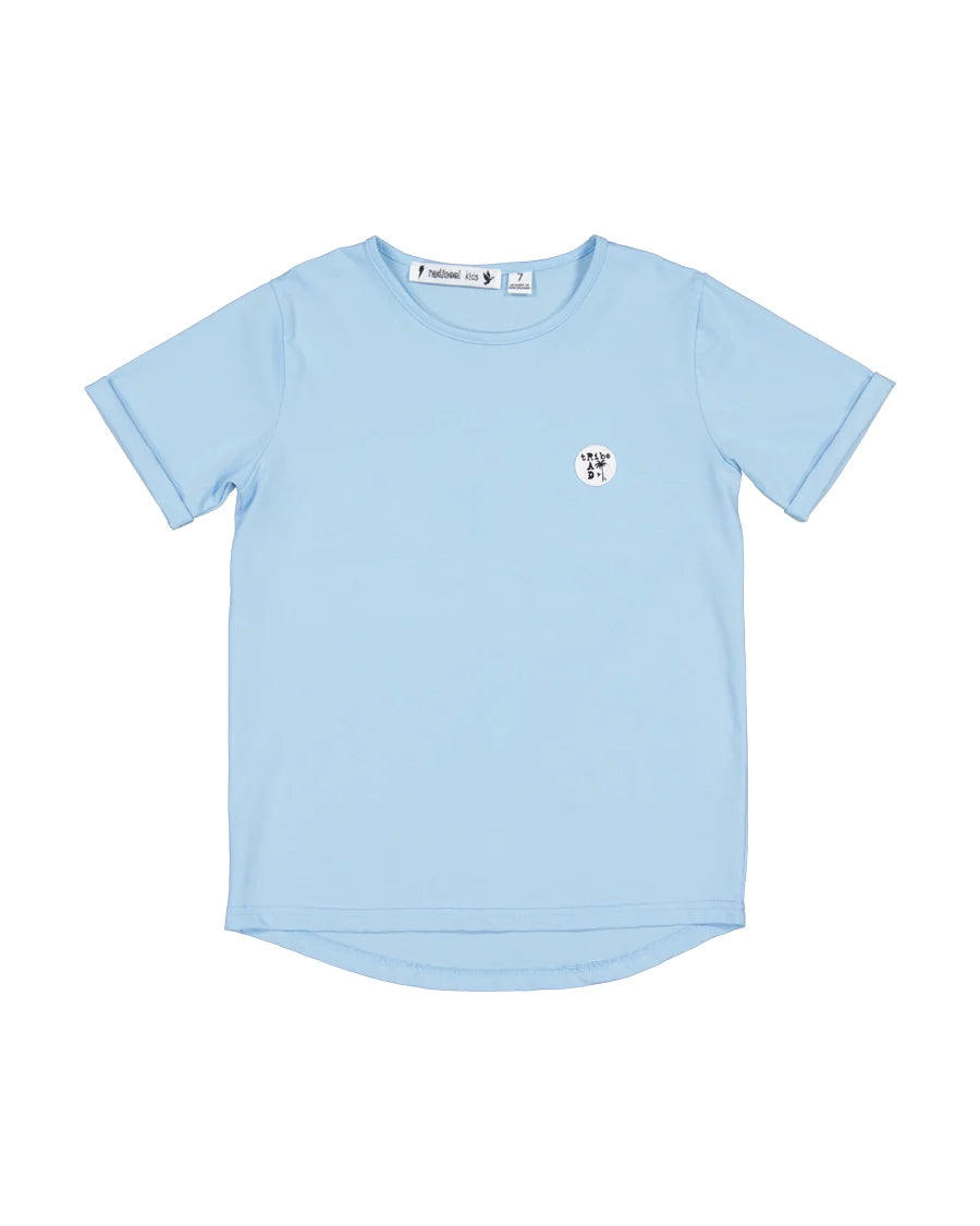 RAD TRIBE TEE IN PALE BLUE