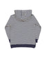 RAD TRIBE HOOD IN NAVY & WHITE  STRIPE