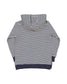 RAD TRIBE HOOD IN NAVY & WHITE WHITE STRIPE