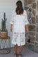 WILLOW CROCHET DRESS IN WHITE COTTON