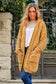 CHARLOTTE MUSTARD PLAIT WOOL BLEND CARDI