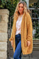 CHARLOTTE MUSTARD PLAIT WOOL BLEND CARDI