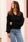 AVA & MIA KNIT WITH FUNKY SLEEVE IN BLACK