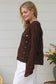CHARLOTTE CROCHET TOP IN CHOCOLATE