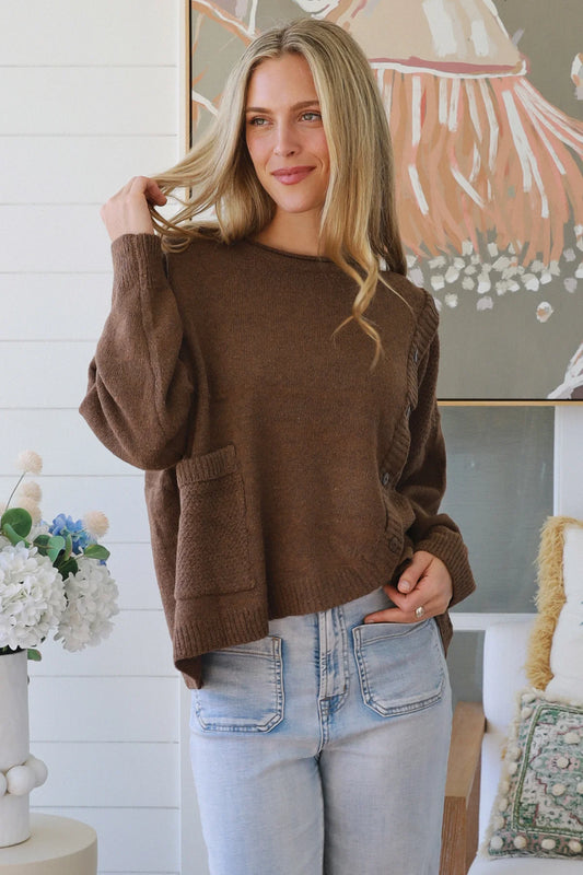 CHARLOTTE KNIT IN BROWN