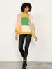 CAJU PATCHWORK JUMPER WITH SCALLOPED HEM