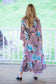CIENNA AUSTRALIA EMI SILK BLEND WRAP DRESS IN MAUVE