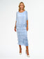 LA STRADA SILK LAYER DRESS IN CELESTE BLUE