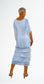 LA STRADA SILK LAYER DRESS IN CELESTE BLUE