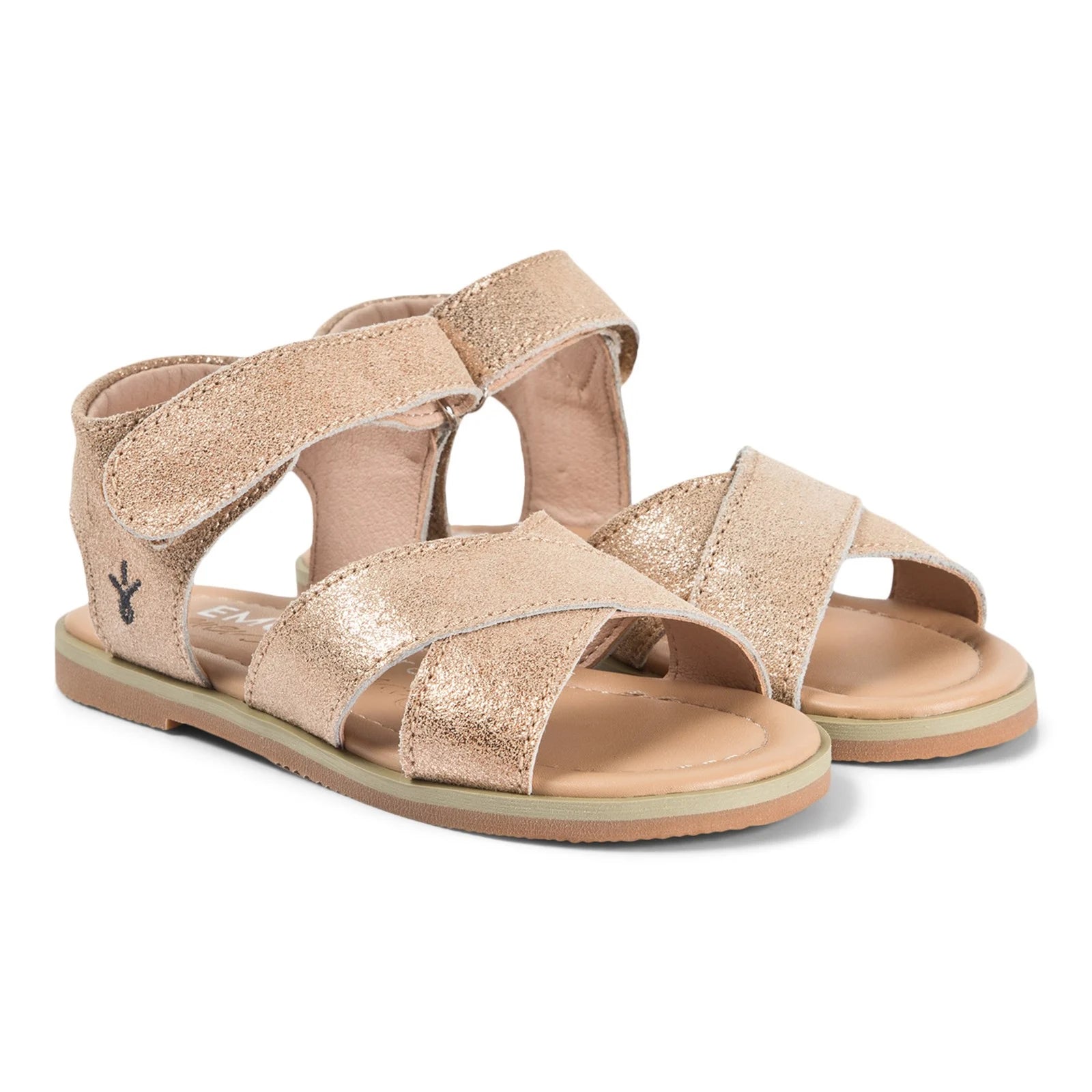 Rose gold 2025 crossover sandals