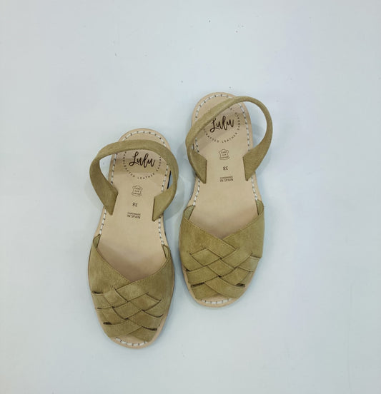 LULU AVARCAS NUDE BRAIDED FLAT