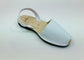 LULU AVARCAS SANDAL IN WHITE LEATHER